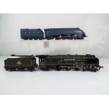 Model Railways - a Hornby type EDL1 three rail OO gauge 4-6-2 locomotive with tender in blue LNER