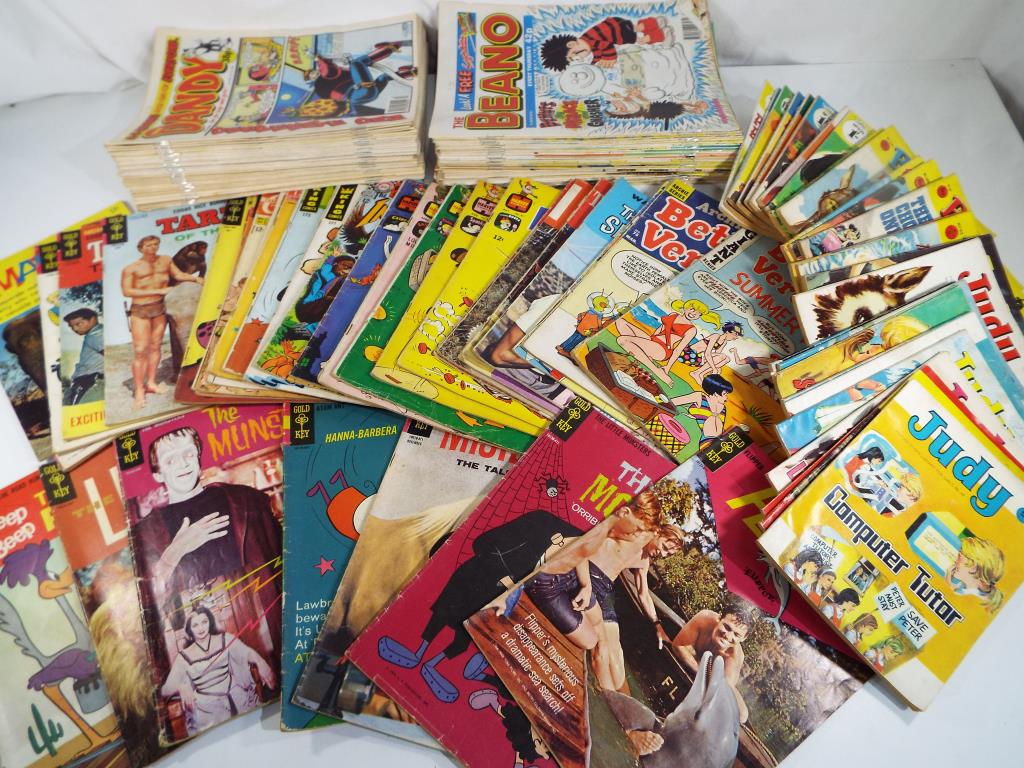 Comics - a collection of Gold Key, King, Harvey, American Comics also UK Dandy, Beano, Judy,