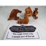 Unused Retail Stock - a good collection of wooden push along toys,