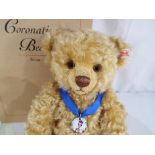 Steiff - a good quality Steiff mohair bear entitled Coronation Bear, issued in a,