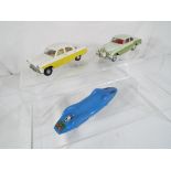 Corgi / Spot-on - three diecast model motor cars comprising Corgi Proteus Campbell Bl;uebird # 153,