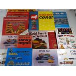 A mixed lot of hardback books and similar relating to Hornby, Spot-On, Corgi, Dinky,