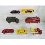 Dinky - Six diecast model motor vehicles, predominantly by Dinky,