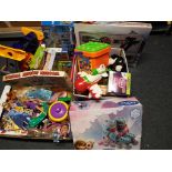 A good mixed lot of children's games and dolls to include Frozen, Barbie, Play Mobile,