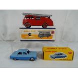 Dinky Toys - A Dinky Toys # 162 Ford Zephyr Saloon in two tone blue with grey hubs in correct