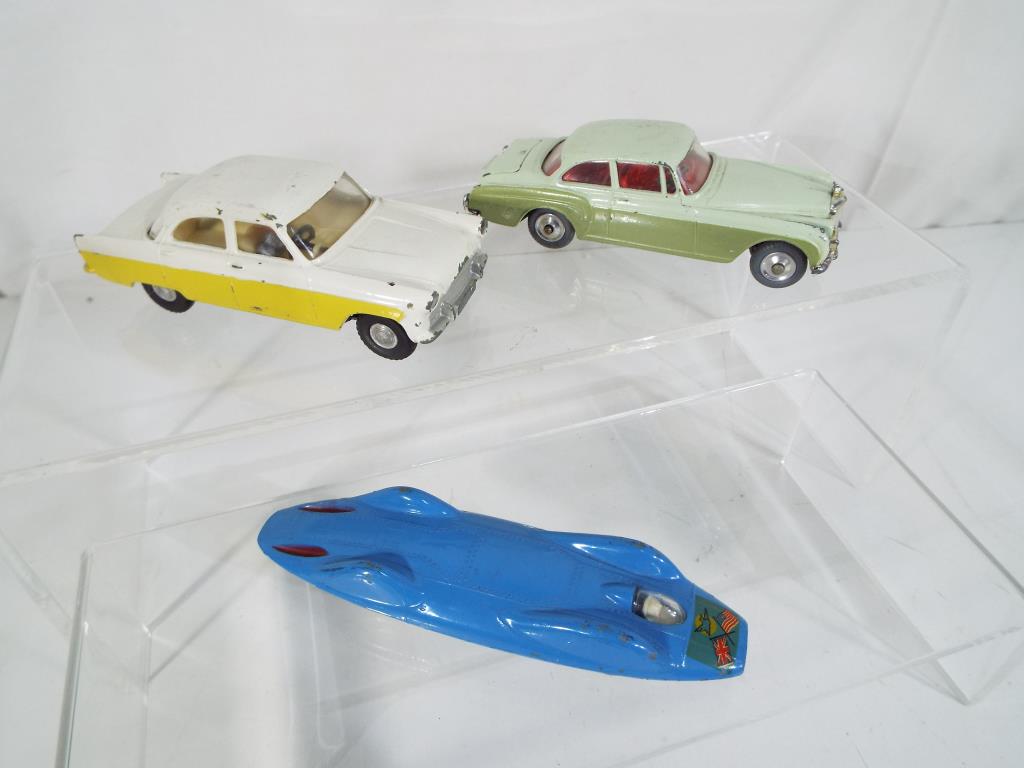 Corgi / Spot-on - three diecast model motor cars comprising Corgi Proteus Campbell Bl;uebird # 153, - Image 2 of 3