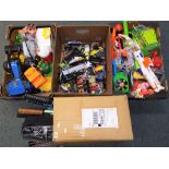 A good mixed lot to include one box of unboxed diecast model motor vehicles comprising Hot Wheels,