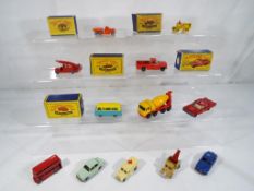 Matchbox by Lesney - a collection of metal diecast models to include five boxed examples Tractor #