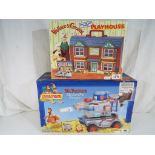 A Wallace and Gromit West Wallaby Street play house set in original box and a Chicken Run Mr