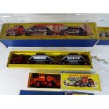 Matchbox by Lesney - three boxed metal diecast models comprising Fruehauf Hopper Train M-4,