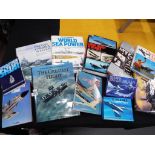 Aviation - Twelve aviation and military related hard back books to include The greatest Flight,