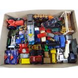 Diecast - a tray containing a quantity of predominantly unboxed playworn diecast model motor