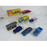 Corgi Toys - Five diecast models comprising Ford Zephyr Estate Car # 424 exc in exc in original