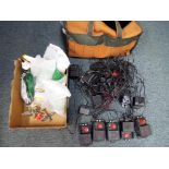 Model Railways - Good lot to include a bag containing a quantity of Hornby controllers and similar,