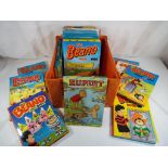 Vintage annuals - twenty two vintage children's annuals predominantly The Beano,