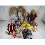 Dolls - a quantity of dressed dolls to include Leonardo dolls,