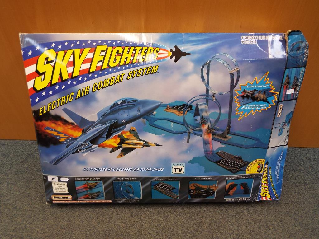 Matchbox - a Matchbox Skyfighters Electric Air Combat System in original box.