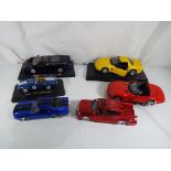 Diecast - Six diecast model motor vehicles comprising Maisto Jaguar XJ220,