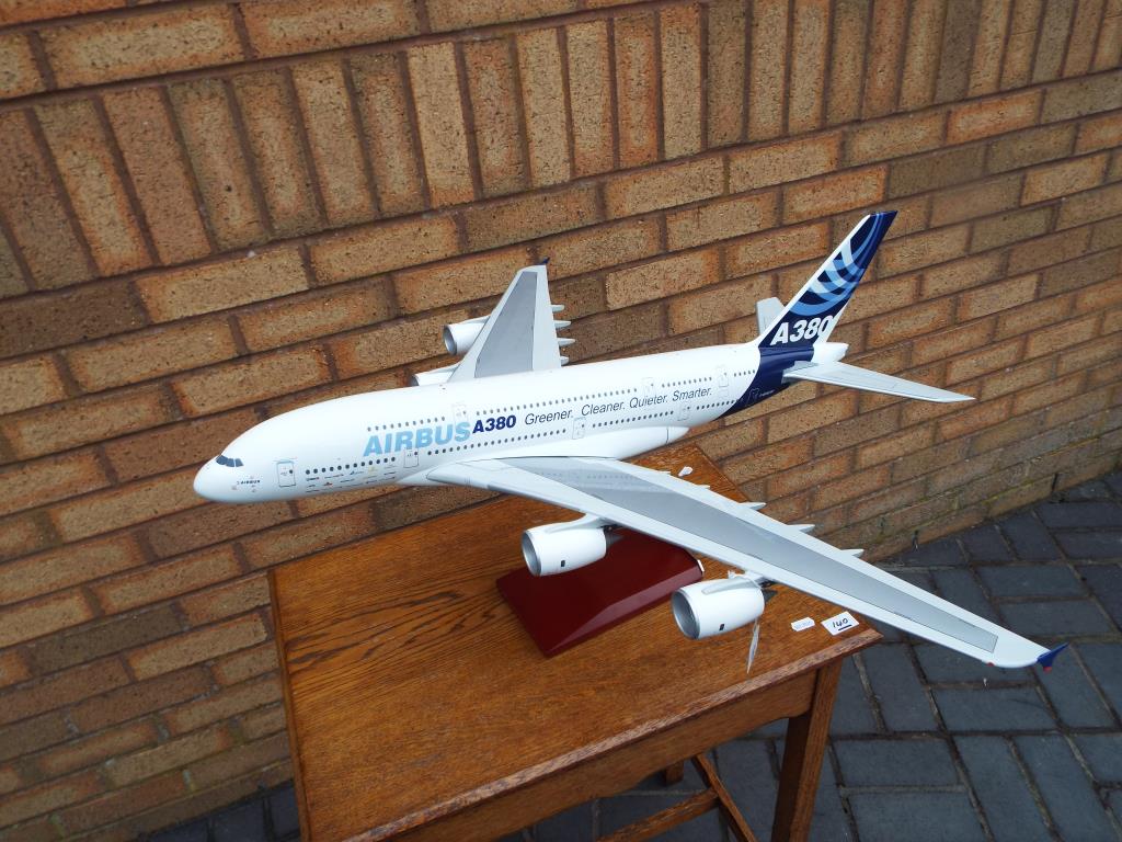 Model Aeroplanes - a very large diecast model of an Airbus A380 supplied by Daron included with - Image 2 of 3