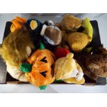 Ty Bears - a tray containing ten Ty Beanie Buddies