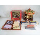 A good mixed lot to include a model of a carousel,