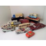 Dinky and Corgi - a collection of mid 20th century diecast models comprising Dinky fire engine #