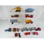 Diecast - a box containing a quantity of playworn unboxed diecast model motor vehicles to include