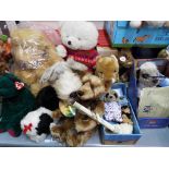 Bears - a quantity of teddy bears and soft toys to include Ty Beanie Buddies,