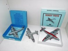 Dinky Toys - three diecast models comprising Empire Flying Boat 'Corsair' Aircraft # 60r,