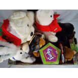 Bears - a quantity of teddy bears and soft toys,