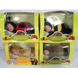 Anne Geddes - four boxed Anne Geddes bean-filed collector dolls (4)
