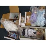 Dolls - seven good quality dressed dolls to include an Ashton Drake doll entitled Whitney HT0836B