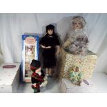 Dolls - Five good quality dressed dolls to include an Ashton-Drake toddler,