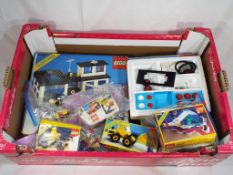 Lego - a tray of boxed Lego building blocks with the following numbers #6658, #6850, #6826, #6384,