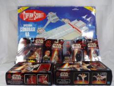 Star Wars and Captain Scarlet - a collection of seven Star Wars and Captain Scarlet items including