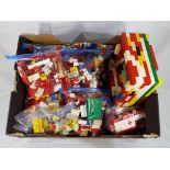 Lego - a large quantity of unboxed Lego building bricks contained in one box, good condition,