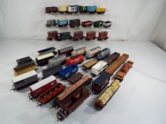 Model Railways - approx 42 various Hornby OO gauge wagons in two boxes (2)