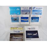 Herpa - eight 1:500 scale boxed planes comprising 502528, 55162, 544867, 500036, 504294, 500623,