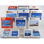 Herpa - thirteen 1:500 scale boxed planes comprising 500098, 500869, 502504, 500616, 511100, 503921,