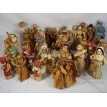 A collection of 40 unboxed corn husk dolls in good to excellent condition,