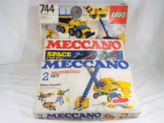Meccano and Lego - two Meccano construction sets #2 and Space 2501,