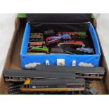 Model Railways - Hornby OO gauge Intercity 125 power car with two carriages and a selection of