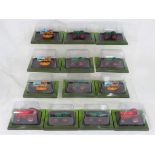 Hatchette Partworks - thirteen diecast model motor vehicles in mint display boxes Est £30 - £50 -