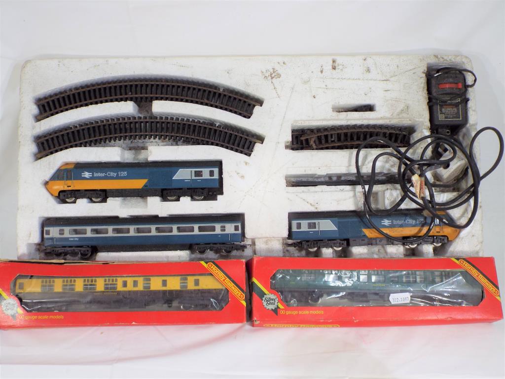 Model Railways - Hornby OO gauge Intercity 125 train set,