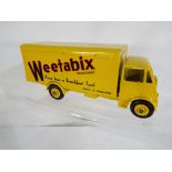 Dinky Toys - a Guy van Weetabix, # 514, 1st type cab with yellow cab, body and ridged hubs,