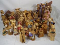 A collection of 40 corn husk dolls in good to excellent condition,