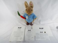 Steiff - A limited edition Steiff Peter Rabbit with certificate 1700 of 5000, button in ear,