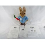 Steiff - A limited edition Steiff Peter Rabbit with certificate 1700 of 5000, button in ear,