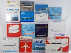 Schabak - sixteen boxed diecast airplanes 1:600 scale comprising 92035, 93230, 934212, 941883,