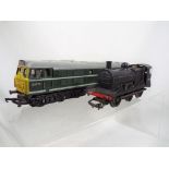 Model Railways - two Triang locomotives, unboxed, one diesel No.